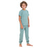 Boys summer pajama set Stone Blue t-shirt + Pants